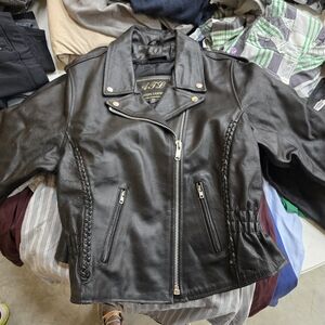 ATL Genuine Leather Jacket in Black